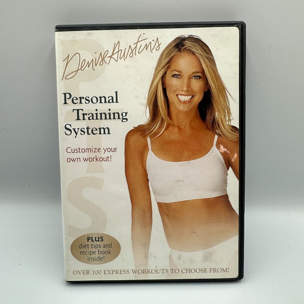 Denise Austin Personal Training System DVD 2004 Fitness Cardio Stretch Workouts